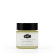 photo showcasing the front of vegetal rich rose face & neck cream by Carol Priest, a natural, organic cosmetic