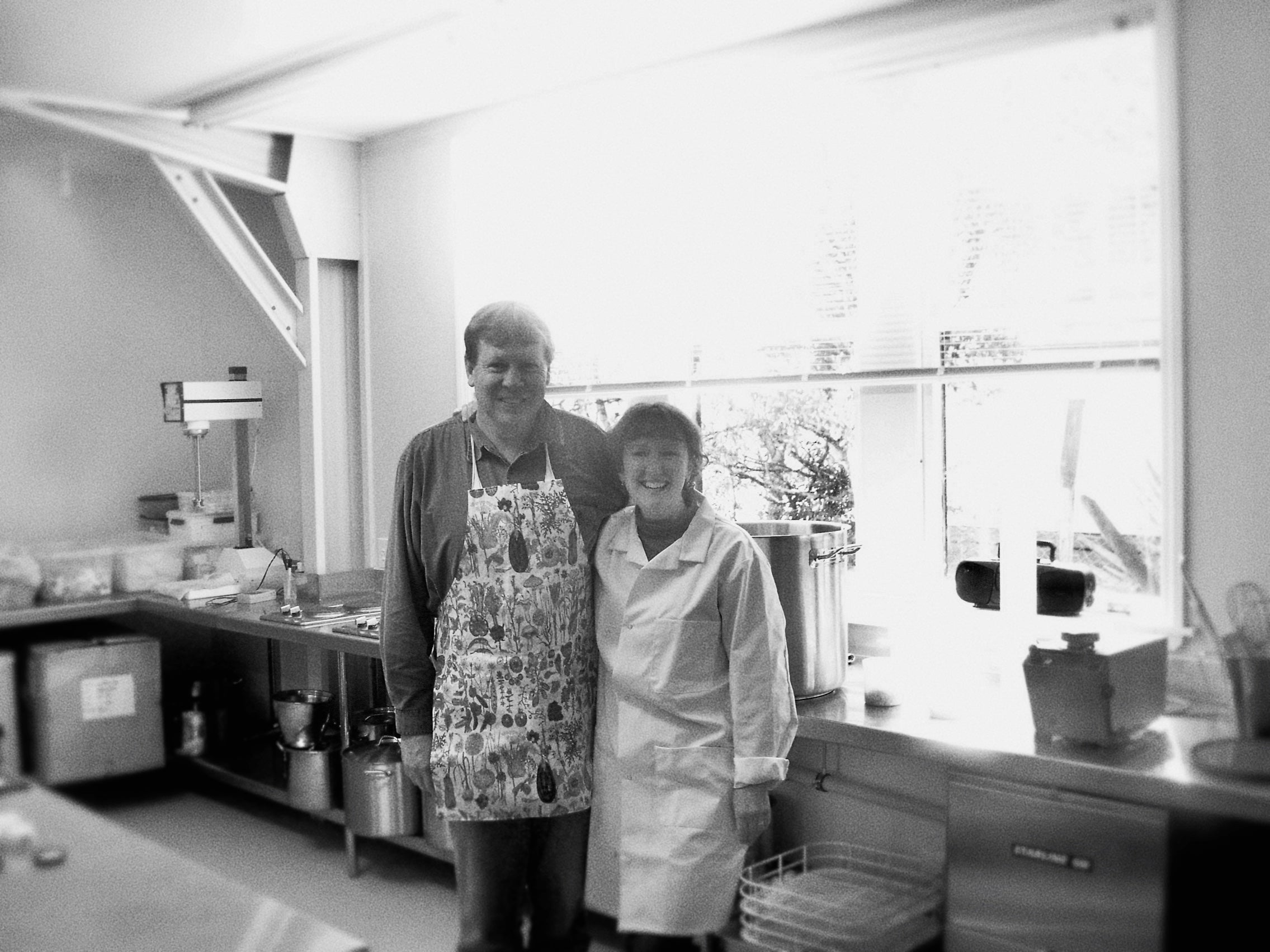 Carol and her husband, Richard in the CAROL PRIEST Factory