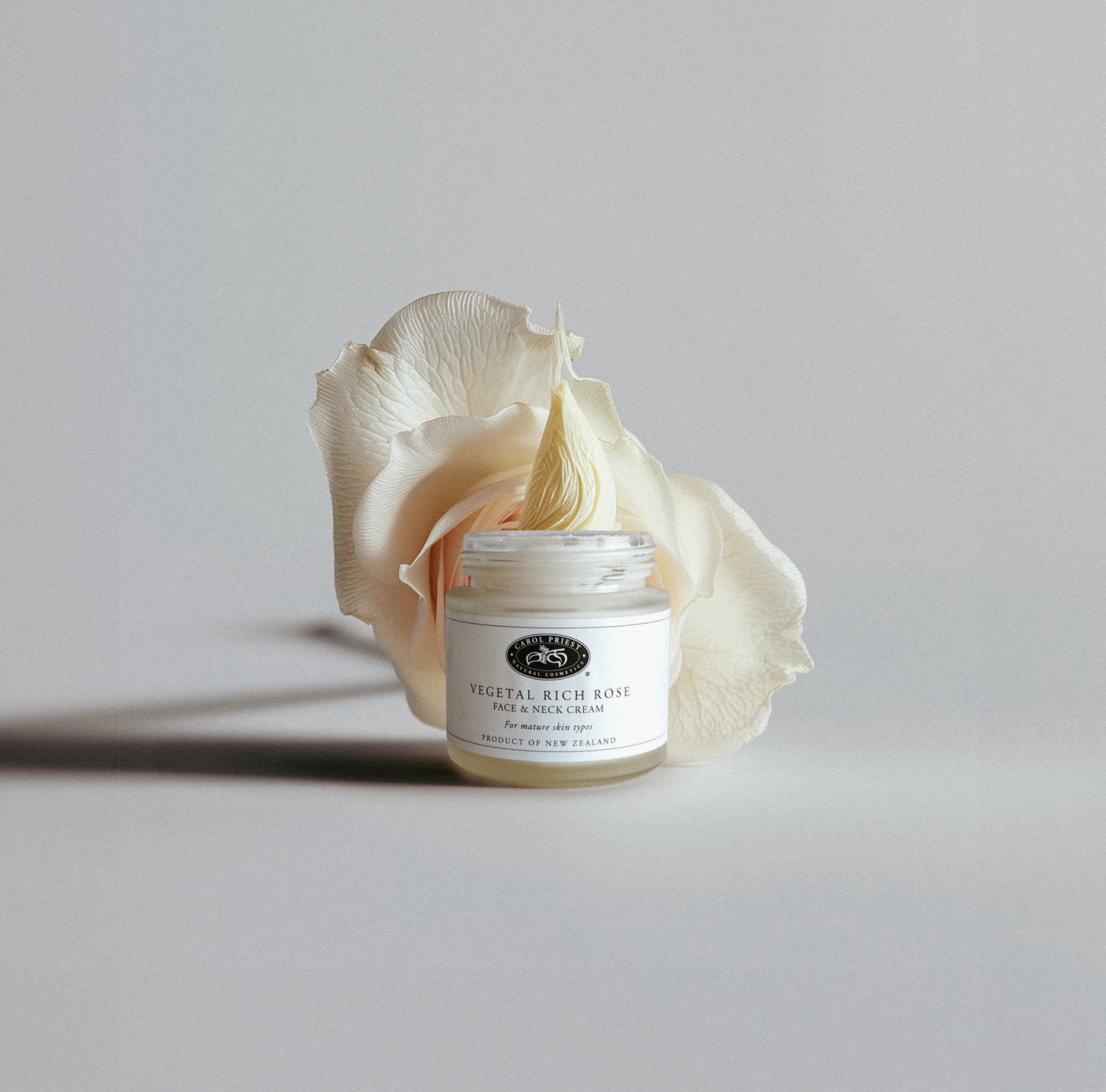 carol priest rich rose face & neck cream with rose petals