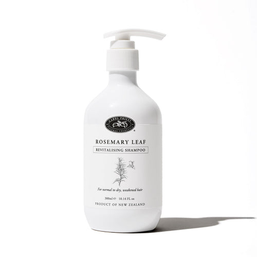 carol priest rosemary shampoo, enriched with rosemary oil & extract, baobab peptides, provitamin B5 and manuka honey