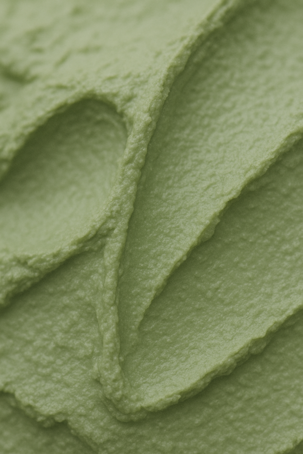 carol priest green clay mask texture