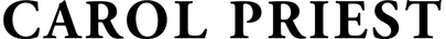 CAROL PRIEST Black Text Logo | Lettermark