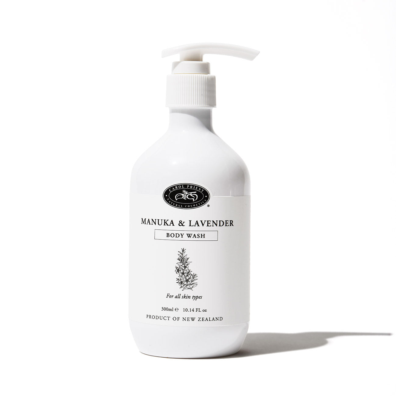 Carol Priest Manuka & Lavender Body Wash – natural body wash, natural New Zealand skincare