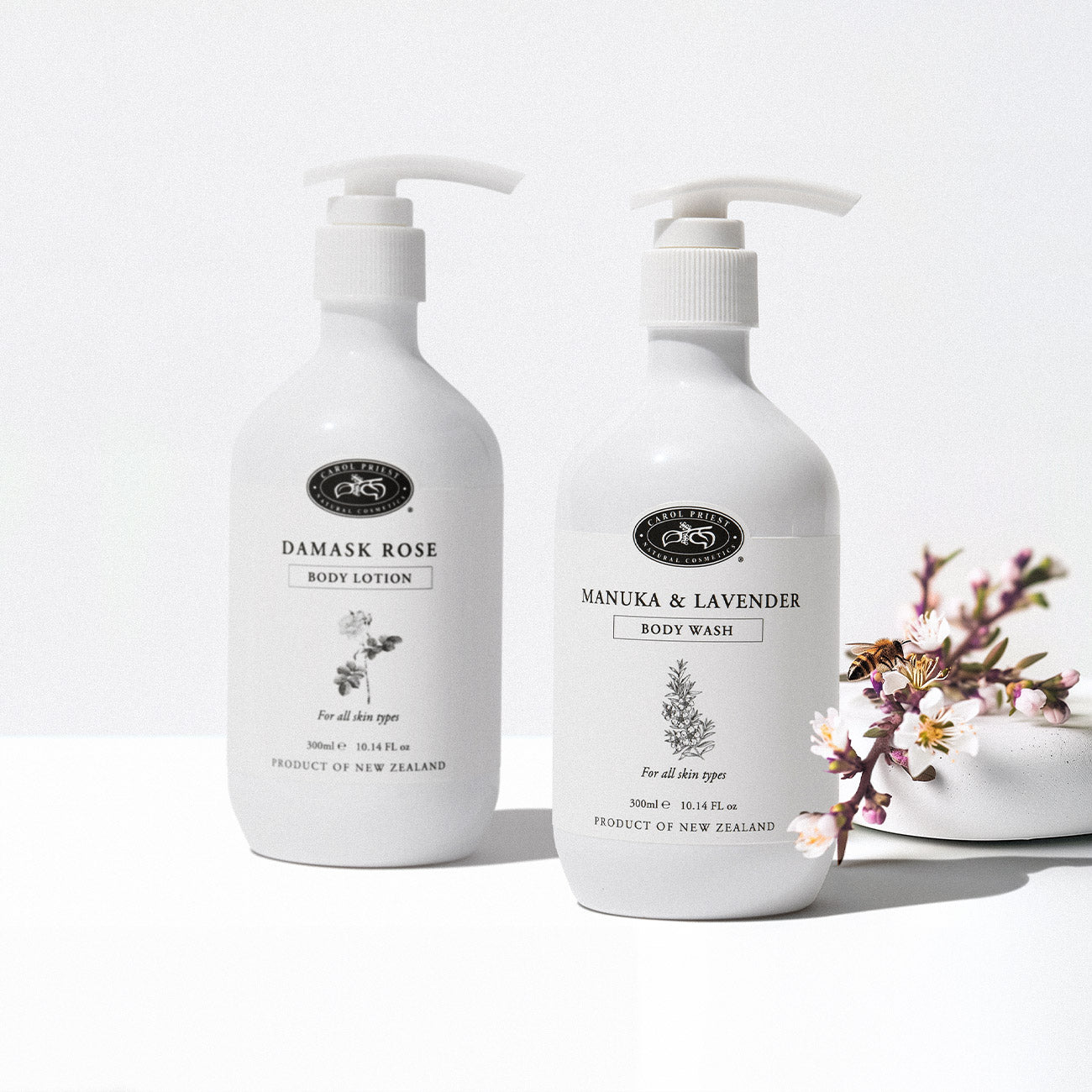 Carol Priest Body Care Duo – skincare gift bundle, natural New Zealand skincare
