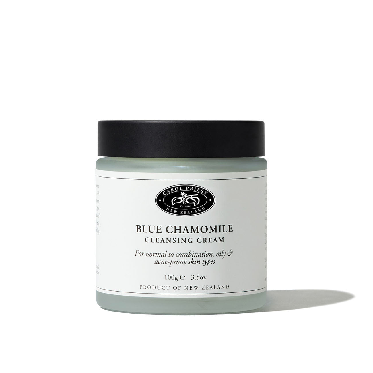 Carol Priest Blue Chamomile Cleansing Cream – organic facial cleanser, natural New Zealand skincare