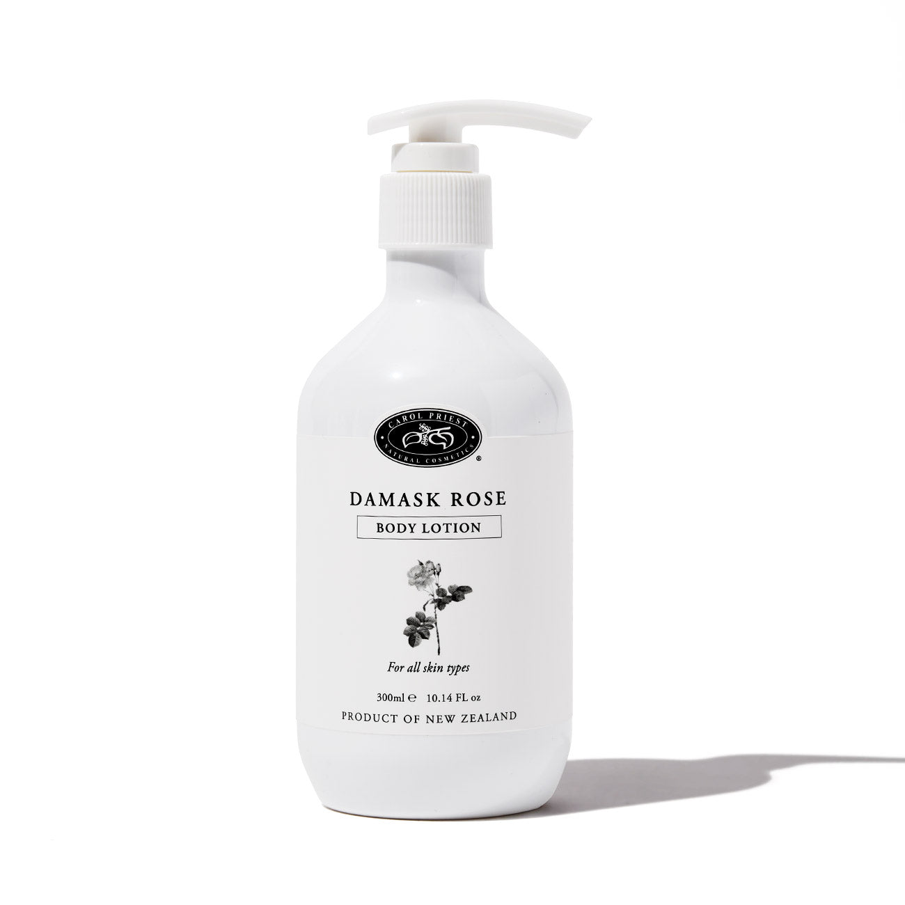 Carol Priest Damask Rose Body Lotion – natural body lotion, New Zealand body care