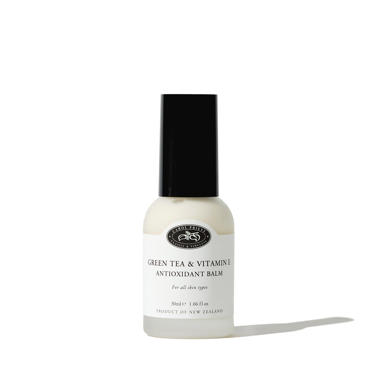 Carol Priest Green Tea & Vitamin E Antioxidant Balm – organic face moisturiser, natural New Zealand skincare