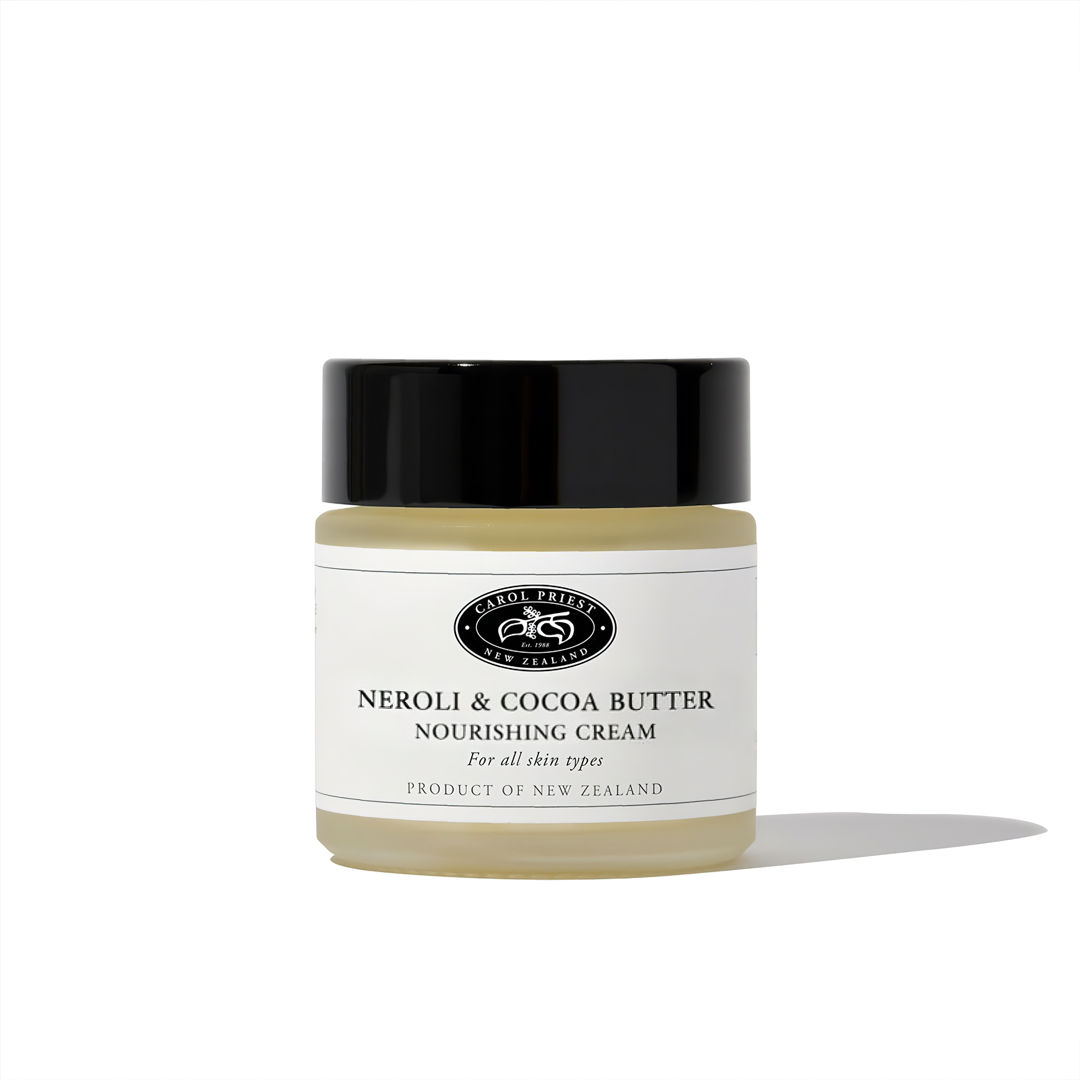 Carol Priest Neroli & Cocoa Butter Nourishing Cream – organic face moisturiser, natural New Zealand skincare