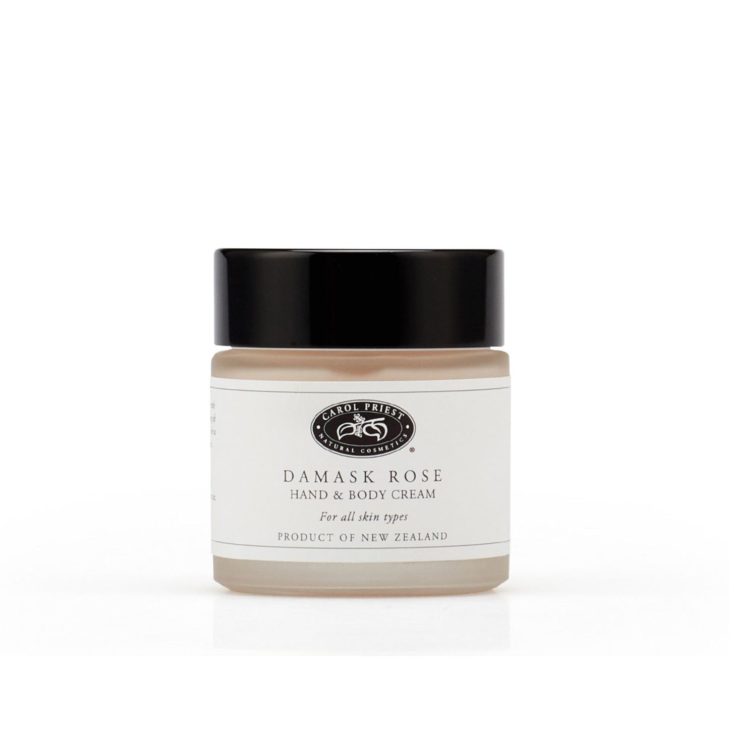 Carol Priest Damask Rose Hand & Body Cream – organic hand and body cream, natural New Zealand skincare